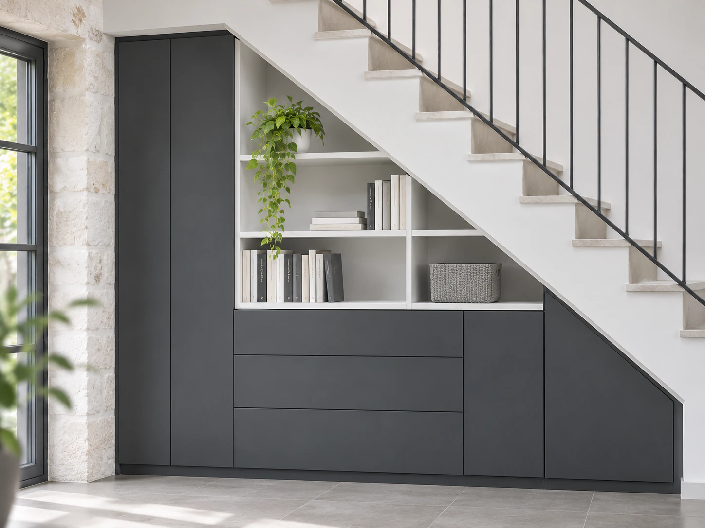 Meuble sur mesure réalisé par un menuisier à Gennes