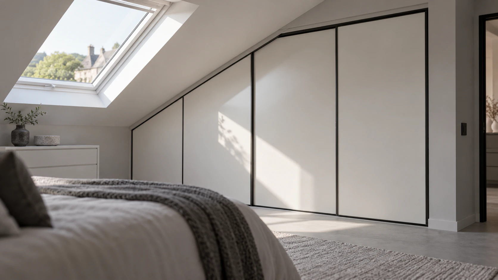 Aménagement intérieur sur mesure : dressing, bibliothèque, parquet