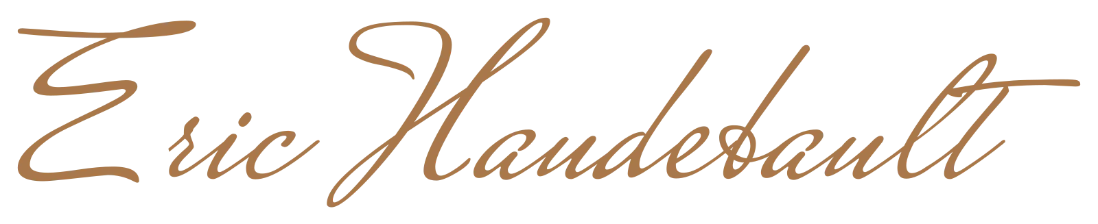 Signature Eric Haudebault, menuisier à Gennes